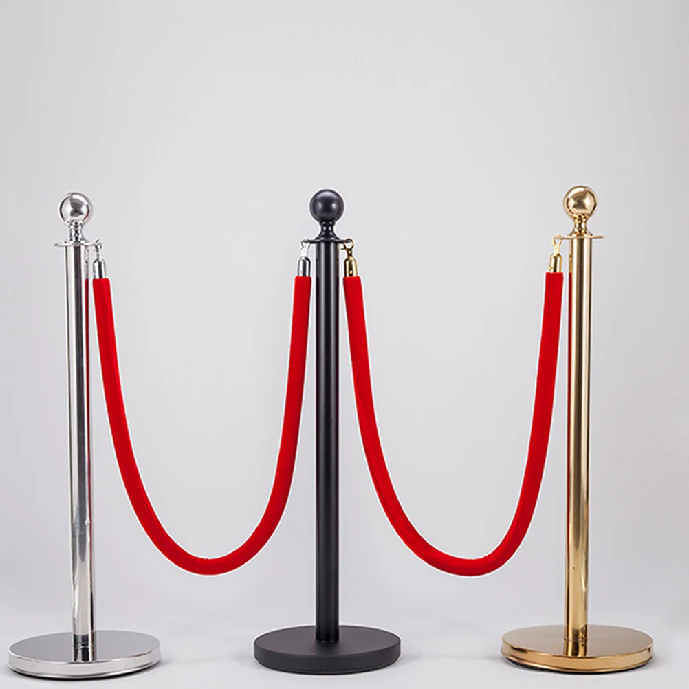 Stanchion Rope Crowd Control Rope Queue Barrier Rope Cordon Lanyard Guard Bar Lanyard Small Metal Decorative Reusable Rope