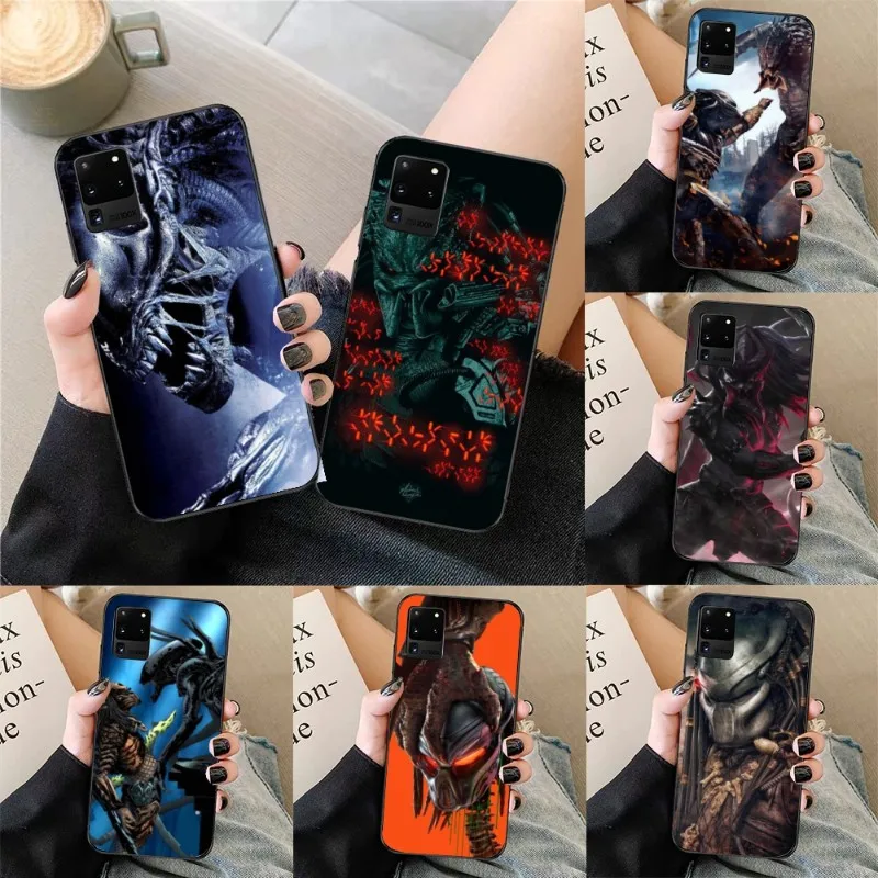 Чехол для телефона Alien Vs Predator для Samsung Galaxy S23 S22 S21 S10 S9 S8 Plus, ультрамягкий черный чехол для телефона