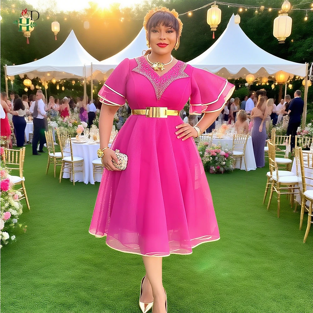 

New African Dresses For Women Plus Size Luxury Clothes Dashiki Ankara Turkey Outfits Elegant Muslim Wedding Party Long Bubu Gown