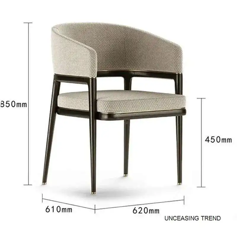 Итальянские легкие роскошные тканевые обеденные стулья, современная мебель для столовой, домашнее кресло со спинкой для кухни, скандинавский отель, деревянный стул