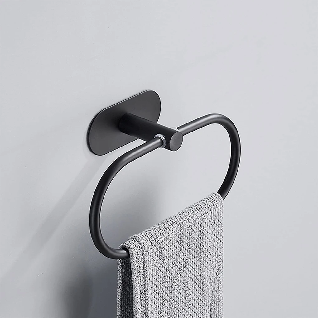 Towel Hanger Ring Hanging Shelf Household Wall Mounted Hook Hardware