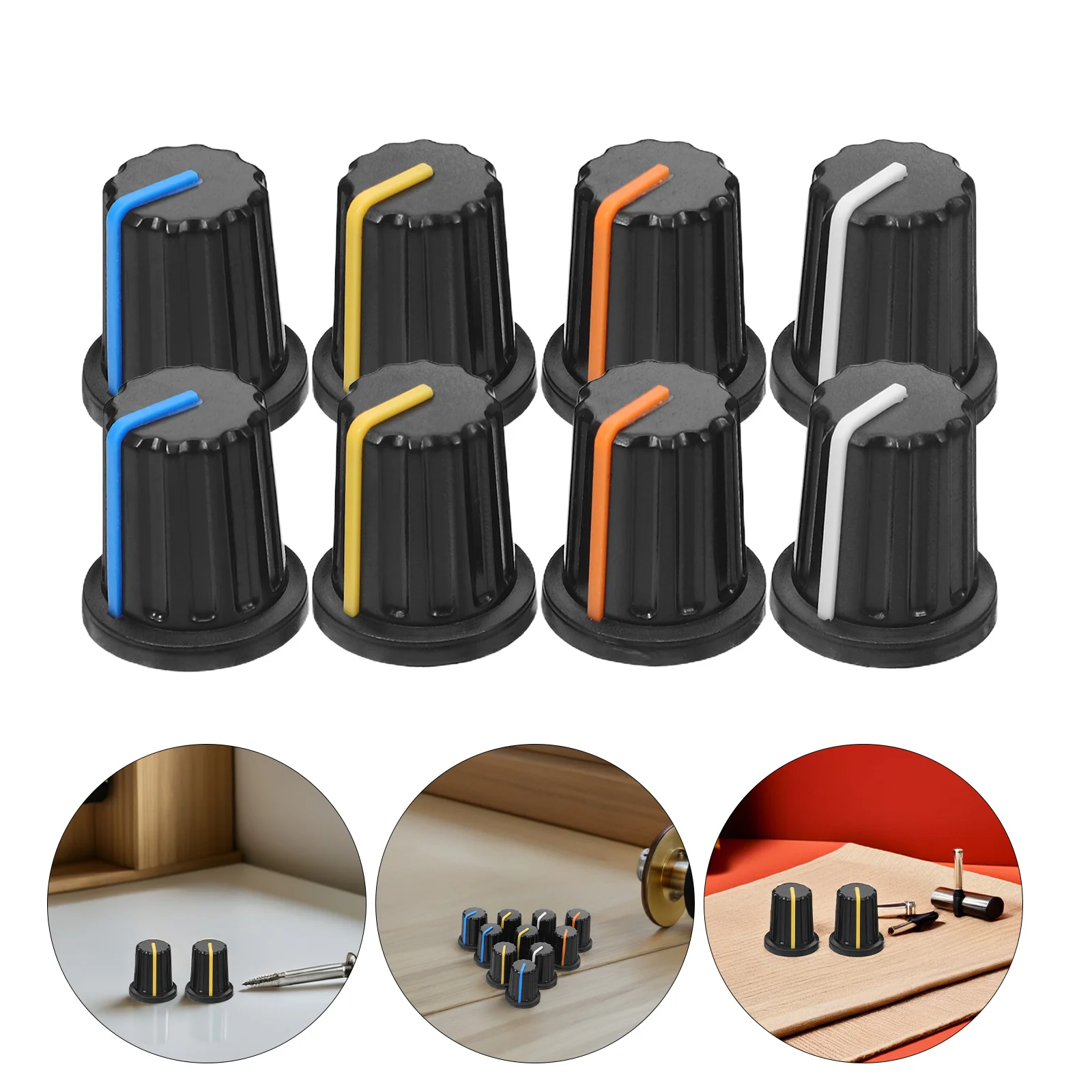 

20pcs Knob Volume Control Rotary Encoder Guitar Control Knob​ For Amplifier Mixer Speaker Electric Guitar Replacement Shaft