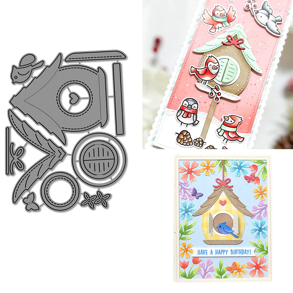 

Build-A-Birdhouse Metal Cutting Dies Embossing Diecut 2025 New For DIY Card Making Scrapbooking Crafting Supplies