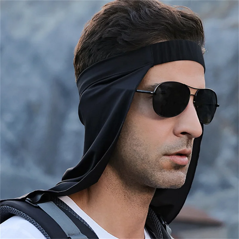 Sunscreen Hat Curtain Men Sun Shade Breathable Neck High Mask Outdoor Fishing Riding UV Summer High elasticity