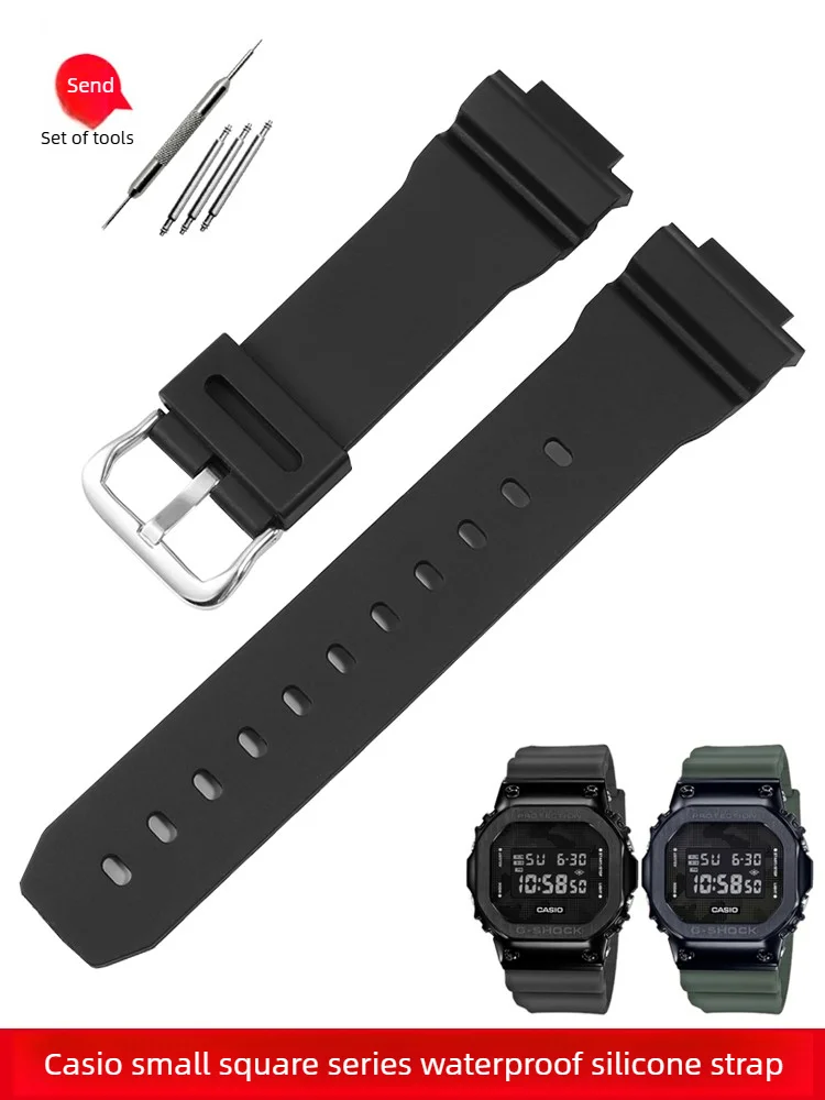 For G-SHOCK CASIO DW5600 GA-900 2100 GM110 Small Square Silicone Watch Strap