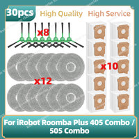Compatible For ( iRobot Roomba Plus 405 Combo / 505 Combo ) Parts Side Brush Mop Cloth Rag Dust Bag  Replacement Accessories