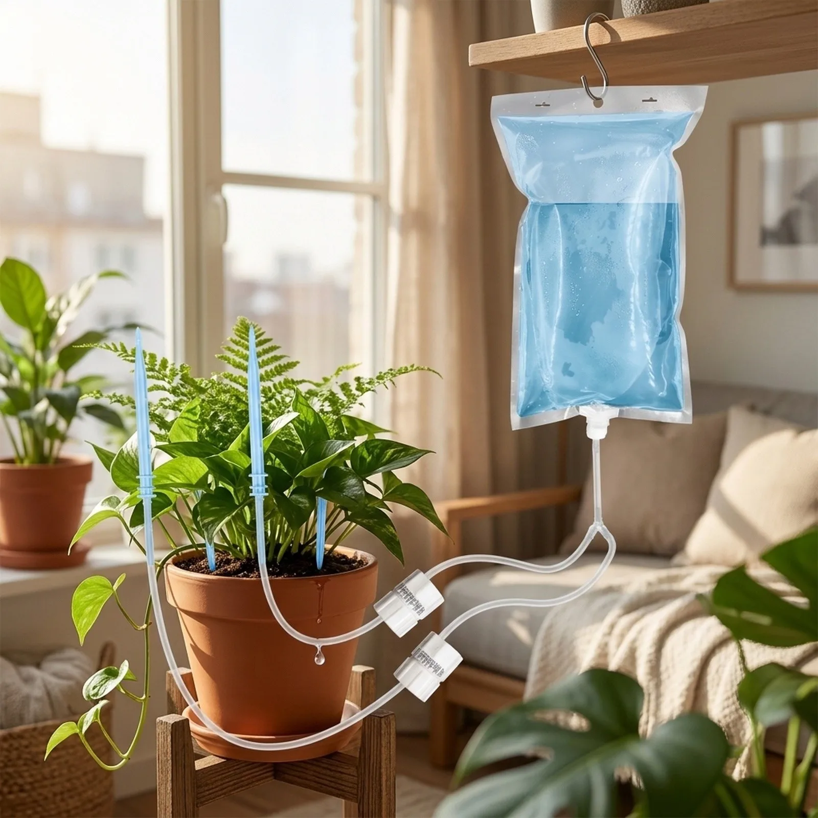 Automatic Irrigation For Plants Automatic Watering Gardening Watering Solution 30 Days Plant Care Adjustable Flow Rate