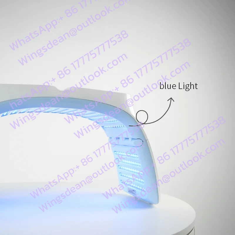Beauty Mask with 3 Light Modes: Red (Anti-Aging), Blue (Acne Control), Near-Infrared (Repair) Use for Home Daily Use