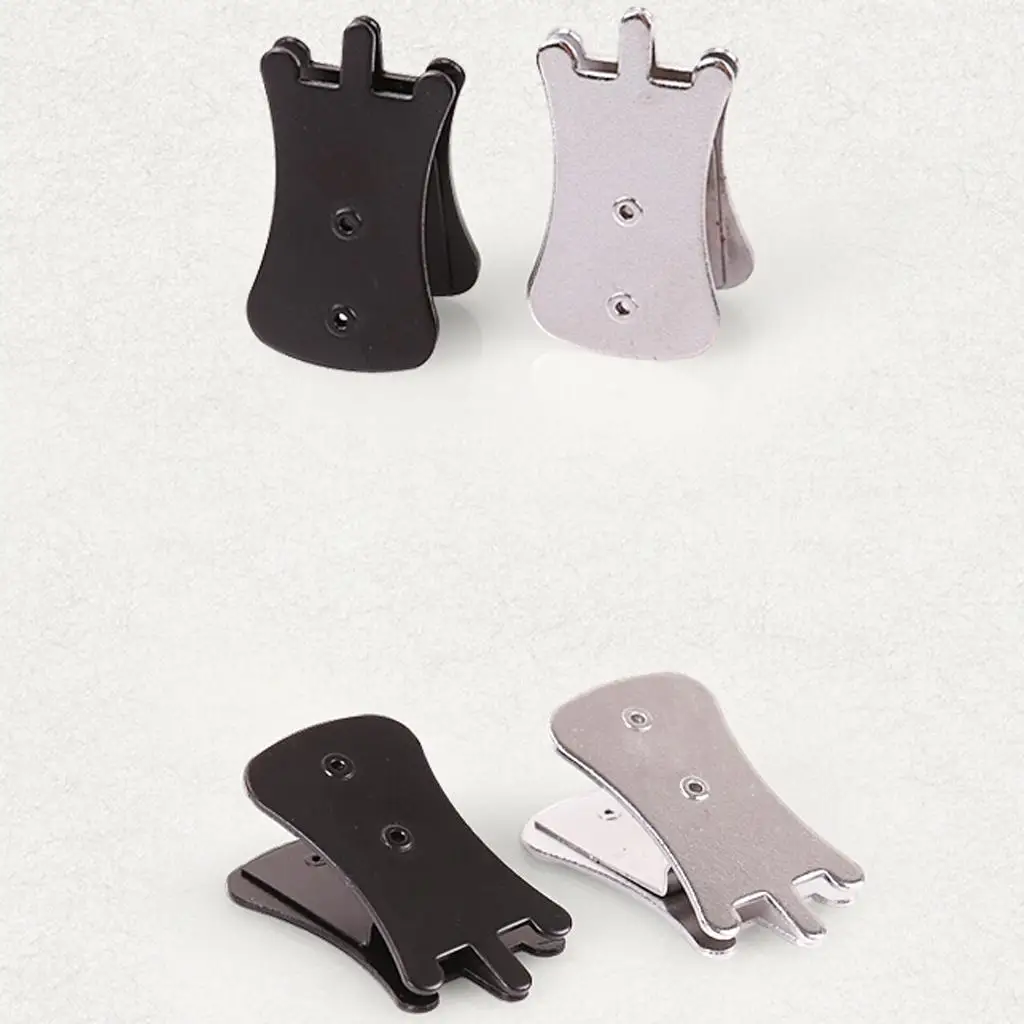 Metal Erhu Zhonghu Mute Finish Erhu Muffler String Part Stringed Instruments Accessory Silver/Black/Gold