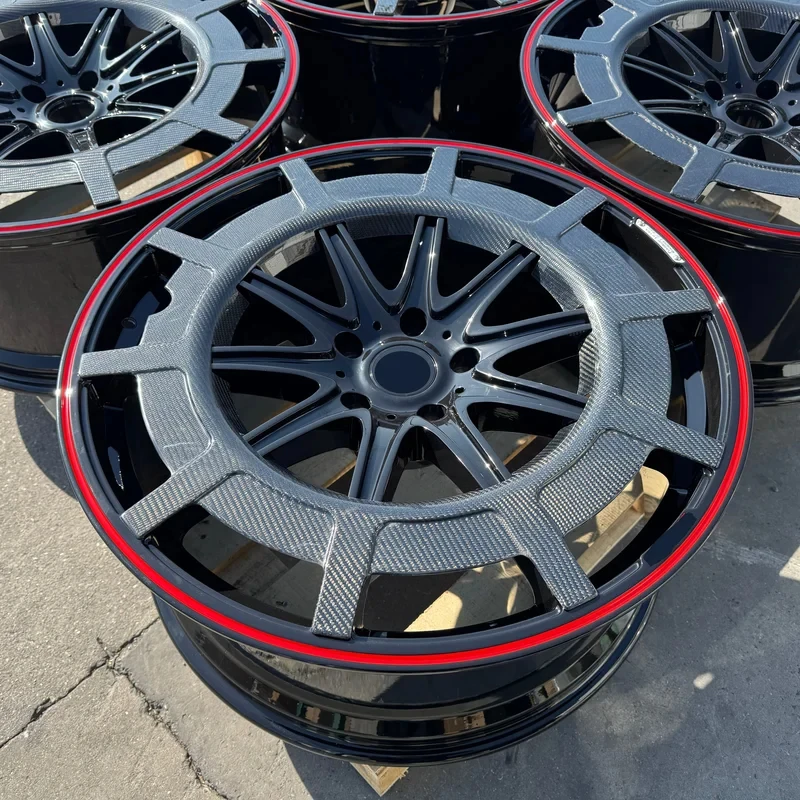 

Высококачественные кованые диски 22-24 дюйма с карбоновым ободом для G-Class 5*130, хит продаж