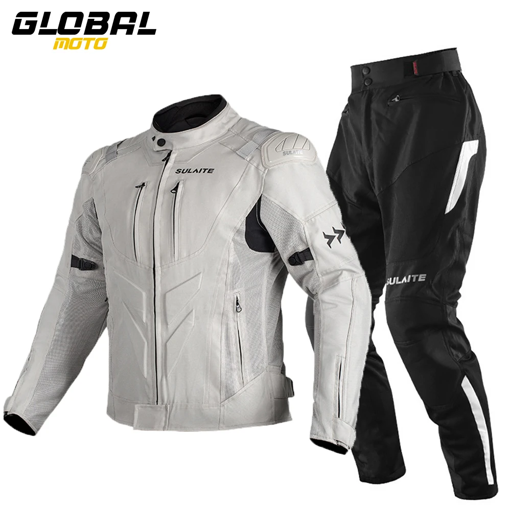 

Summer Motorcycle Jacket Reflective Windproof Motocross Riding Clothes Breathable Mesh Motorbike Jacket Men Protective Equip