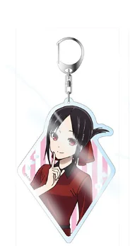 Game Fujiwara Chika Shinomiya Kaguya Keychain Doll Anime Acrylic Keyring Pendant for Gift