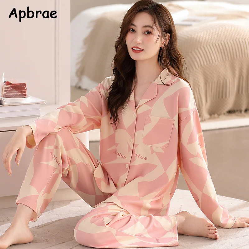 New Autumn Winter Cotton Pajamas for Women Long Sleeves Long Pants Sleepwear Woman Cardigan Pijamas Japanese Lapel Pyjamas