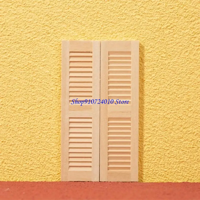 77HD 2PCSสมจริงผ้าม่านขนาดเล็กรุ่นFigurineสำหรับ 1/12 บ้านตุ๊กตาตกแต่งฉากจอแสดงผลเฟอร์นิเจอร์บ้านตุ๊กตาภูมิทัศน์