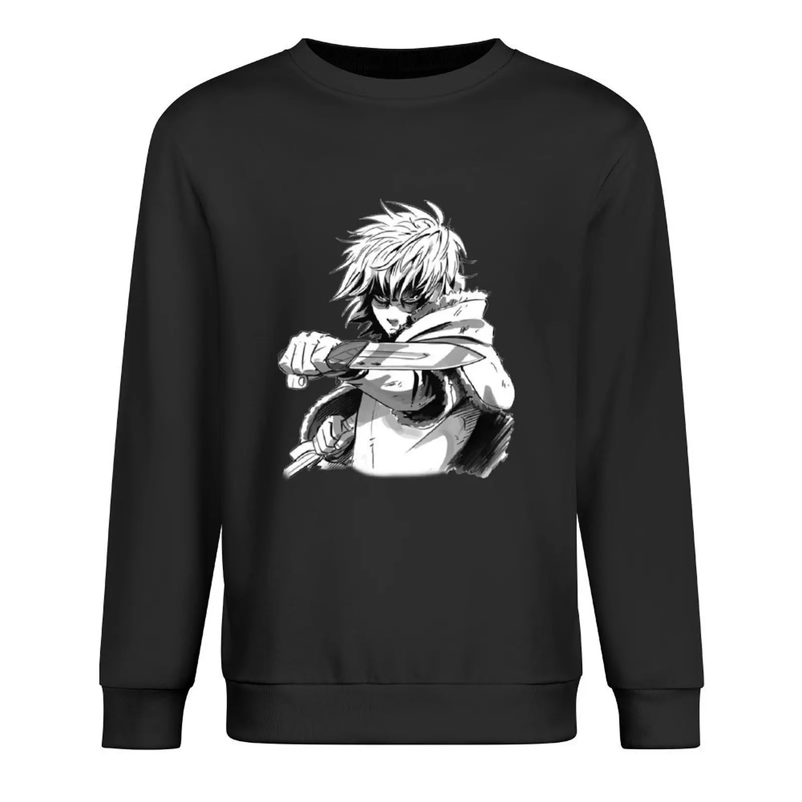 

Vinland Saga - Thorfinn - Black and white drawing Pullover korean autumn clothes men's coat anime clothes oversize sweatshirts