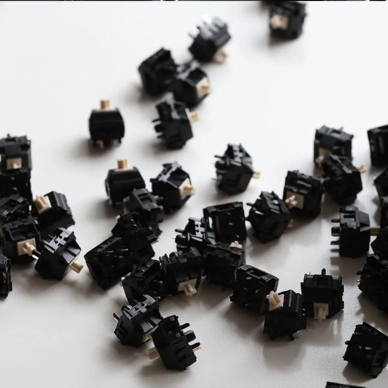 Kailh BCP interruptor de apagado STUDIO MX 5 pines 52g interruptores lineales PA66 crema culm Teclado mecánico interruptor rápido para juegos carrera corta