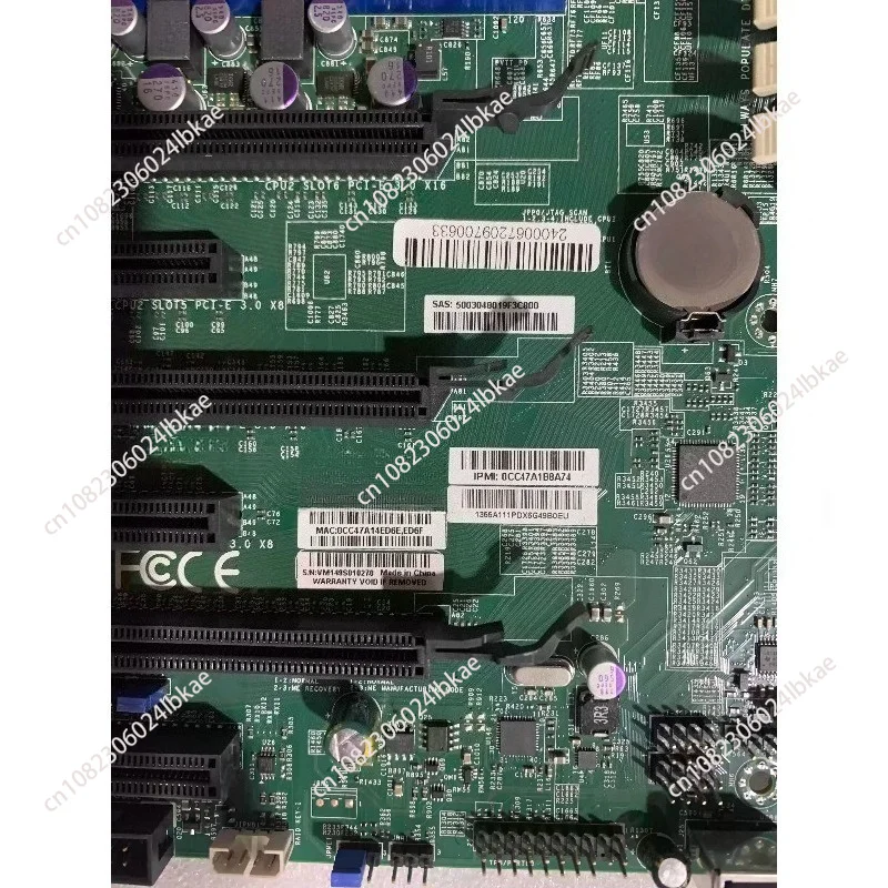 Non-brand new, disassembled second-hand, test shipment X9DR3-F Dual X79 2011 C606 Server Board for E5 V2 REG DDR3 Memory Use