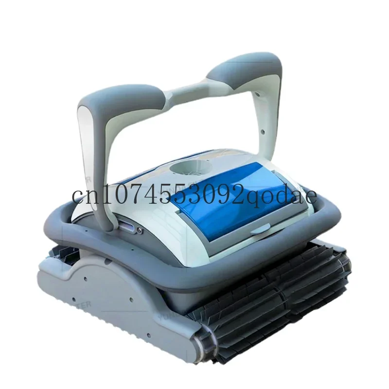 Large capacity filter basket climbing pool cleaning robot