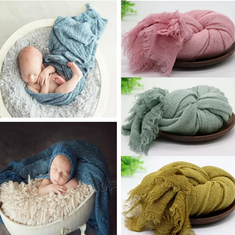 

85*200CM Network Wrap Newborn Photography Props Blanket Newborn Photo Shoot Photo Backdrop Blanket Wrap Swaddling