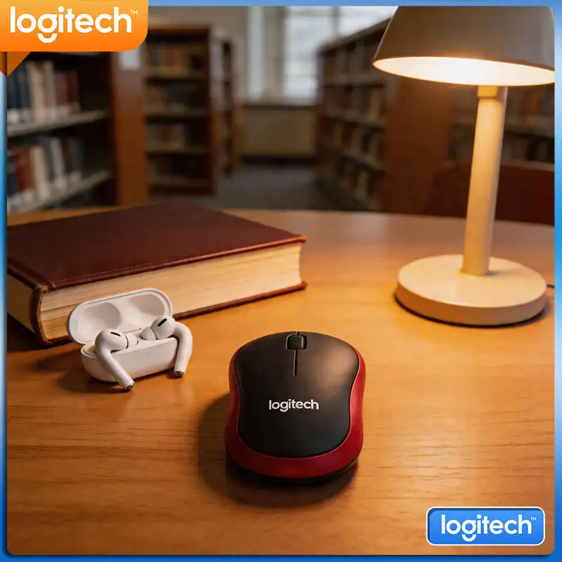 

Logitech M185 Notebook Power-Saving Mouse Auto-Sleep 1 AA Battery 12-Month Life 10m Range 1000 DPI Tracking Home Tool