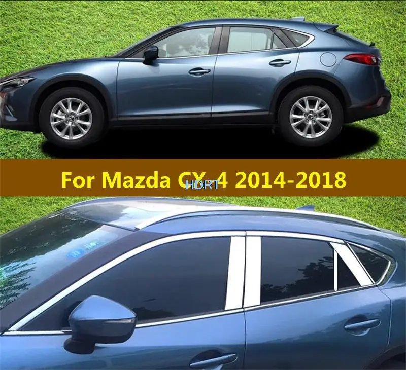 

Для Mazda CX-4 CX4 (CX-30 CX30) 2016-2018, автомобильный Стайлинг, оконная отделка, полоса, крышка, внешняя наклейка, дверь, аксессуары