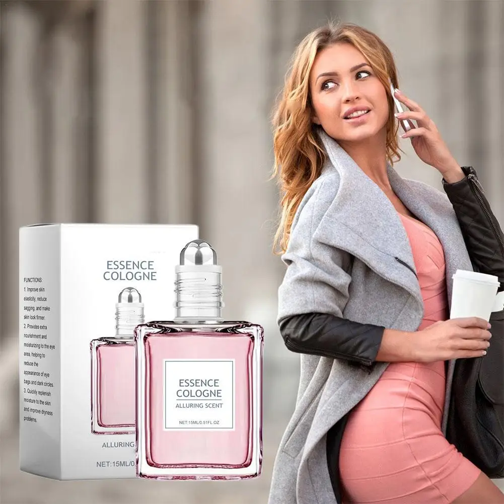 

Pink Rose Essence Perfume Lasting Fragrance Dating Flirt Floral Scent Pheromone Perfume Daily Dating Balminess Attract Men Women