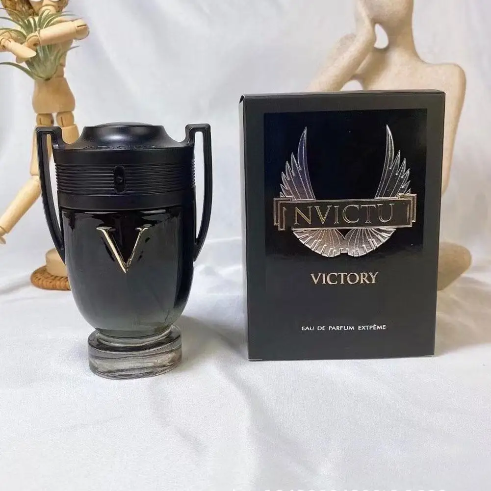 NVICTU Men's Natural Allure Eau De Parfum 100ML 3.4FL.OZ Victorious Man Perfume Fresh Ocean Fragrance Spray Gift For Men