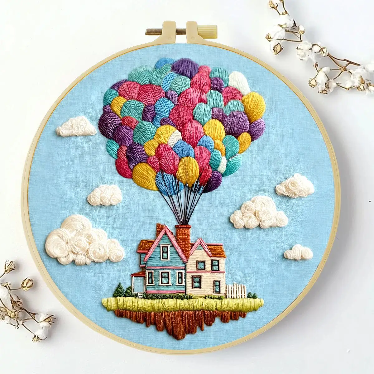 1 Stück 20X20CM/15X15CM 7,87/6,3 Zoll Das Magische Schulbus-Stickerei-Starter-Kit DIY-Kit DIY-Stickerei-Set Handarbeiten Nähkunst – Detail 1