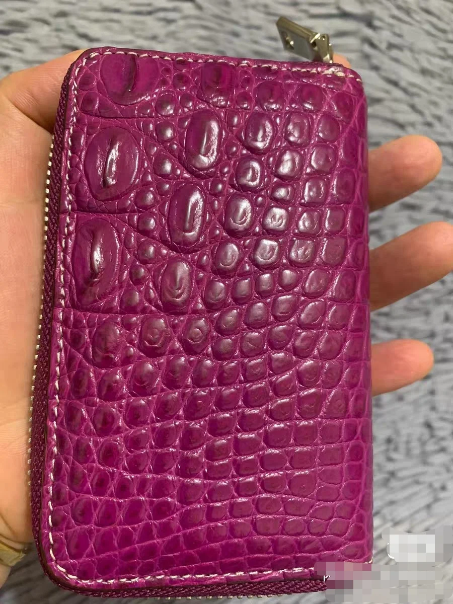 2026 New Crocodile Leather Lady's Card Bag Fashion Leisure Genuine Leather Key Chain Bag For Woman  45