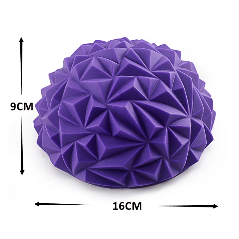 Massage Yoga Ball Toy PVC Inflatable Massage Point Half Fit Ball Balance Trainer Stabilizer GYM Pilates Fitness Pineapple Ball