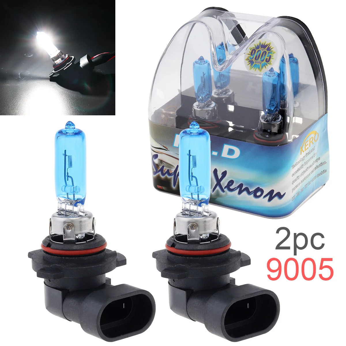 

2pcs 12V 9005 9006 9012 Headlight Bulbs White/Yellow Light Super Bright Car Halogen Lamp Auto Front Headlight Fog Bulb