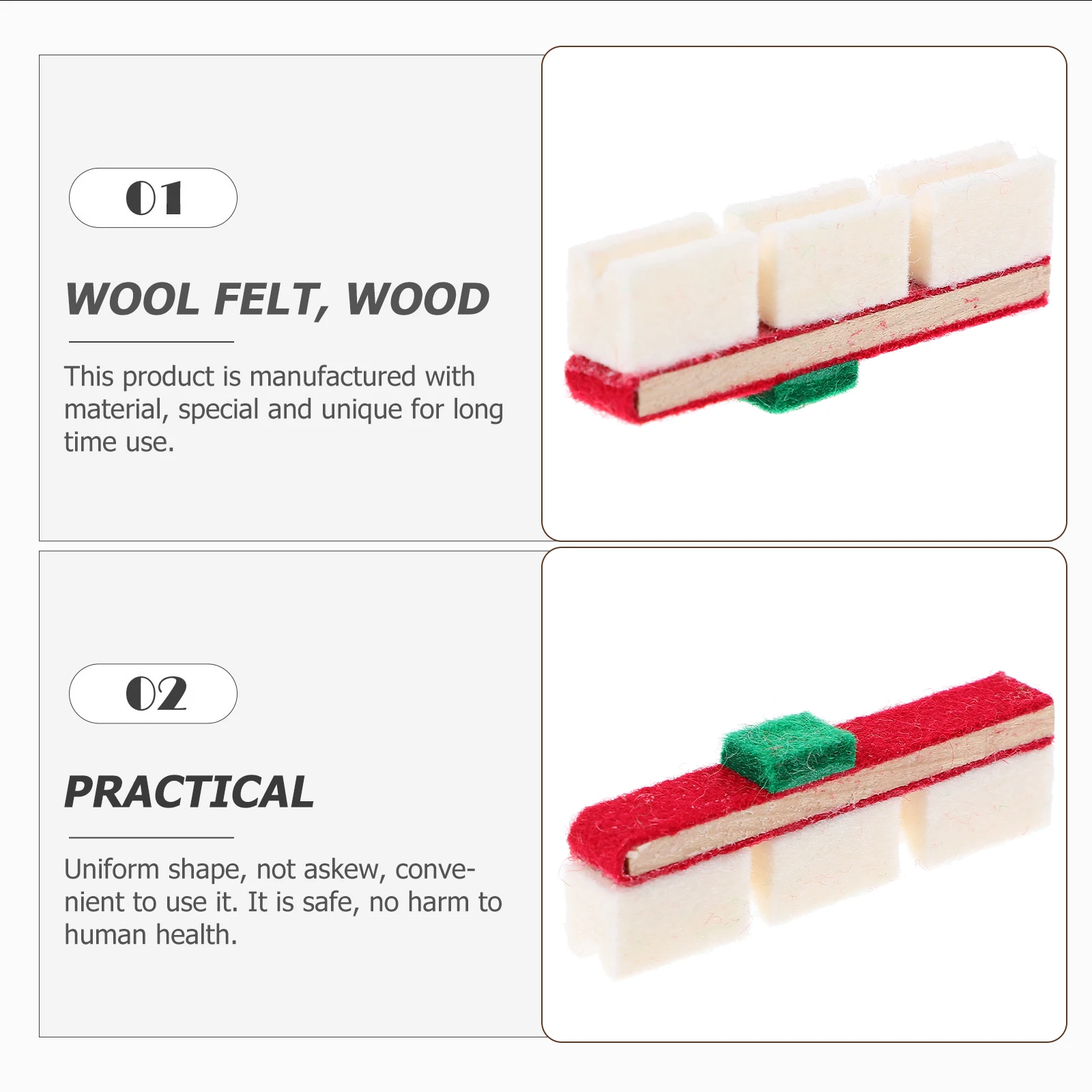 

2pcs Maintenance Accessories Durable Vertical Supplies Safe Long Lasting Upright Piano Maintenance Tool Keyboard Instruments
