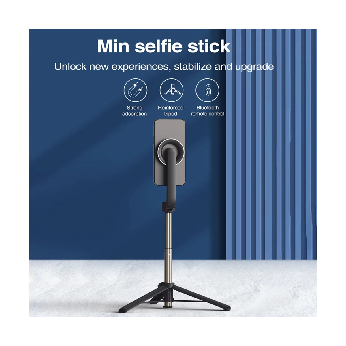 전화 삼각대 휴대 전화 삼각대 무선 자기 Selfie 스틱 삼각대 14/12/13/Pro/12 Max 안드로이드 전화 Selfie