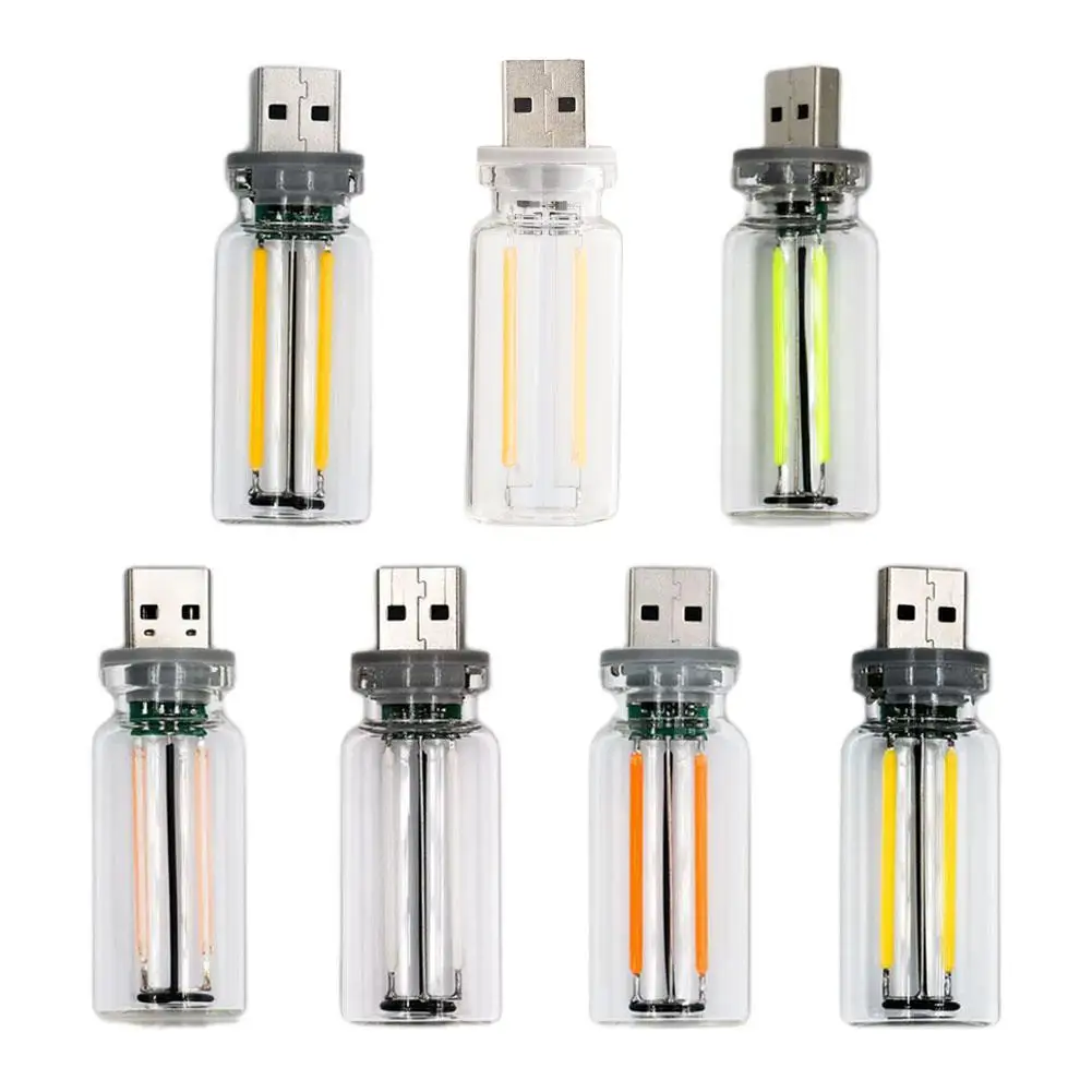 USB Touch Control LED Night Light Atmosphere Light Edison Bulb Incandescent Lamp LED Filament Light Bulb Bedroom Decoration