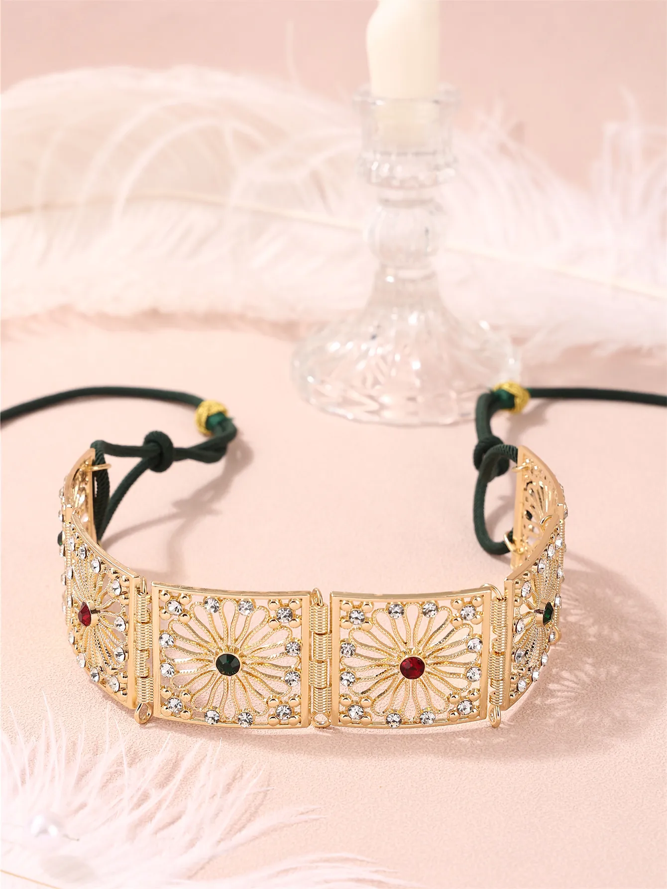 

Fashionable rectangular rope style women's belt wedding banquet daily holiday gift