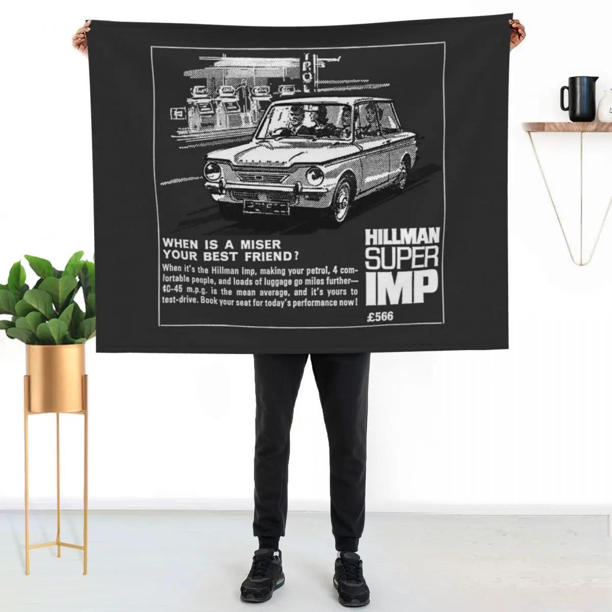 

HILLMAN IMP Throw Blanket Warm Comfortable Blanket for Office Napping