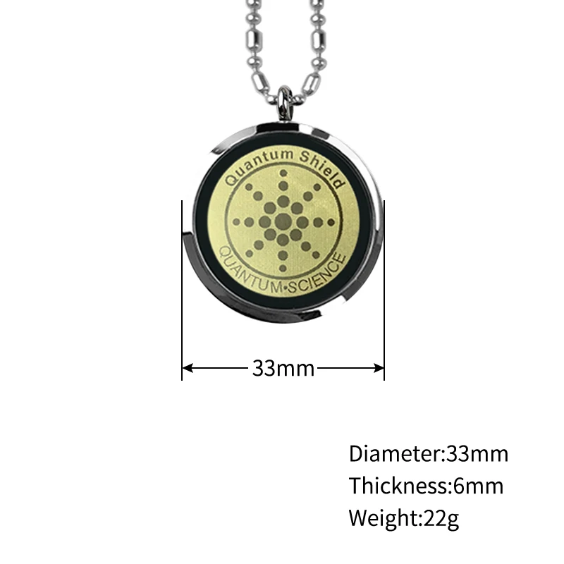 Terahertz Energy Healthy Necklace Men\'s Stainless Steel Pendant for Birthday Party Daily Wear