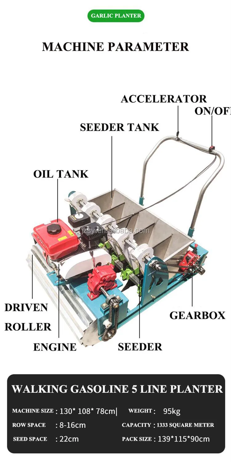 Lowest Price garlic seeder/engine garlic planting sowing machine/garlic seeds planting machine