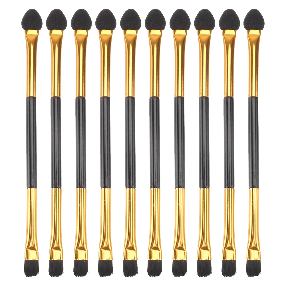 20 stuks dubbelzijdige vezel oogschaduwborstels professionele make-up tool set oogschaduw applicator schoonheid make-up accessoire collectie