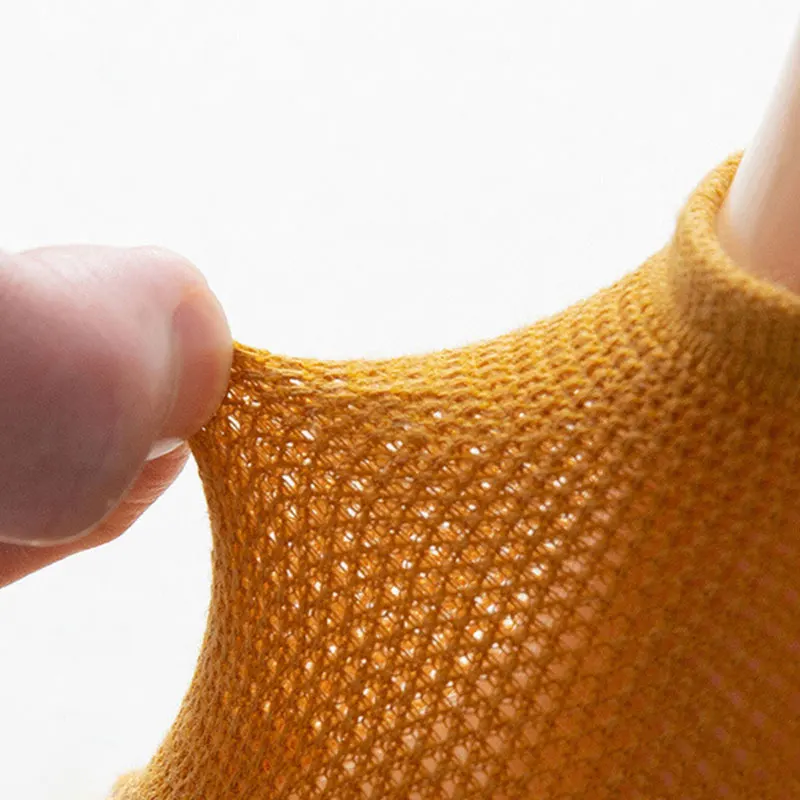 Men's Non-Slip Split-Toed Breathable Five-Finger Toe Socks Cotton Summer Invisible Boat Socks