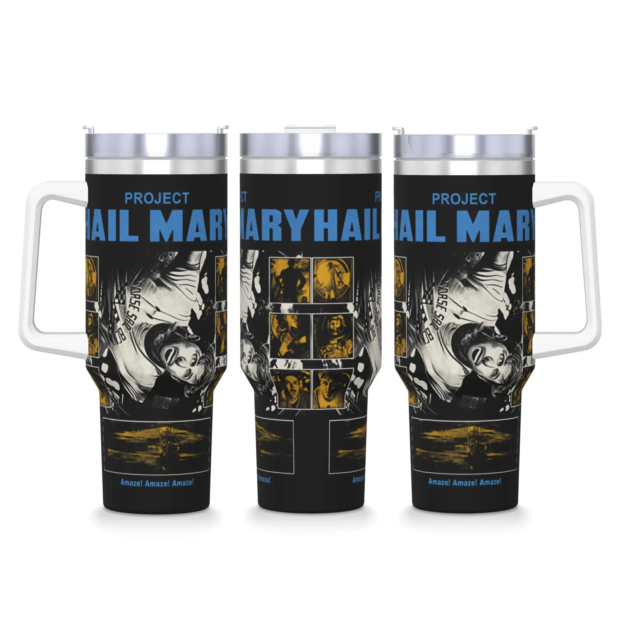 Project Hail Mary Tumbler Dr Grace Rocky Cold Drink Water Bottle Leakproof Stainless Steel Thermal Cups Custom Driving Car Mugs