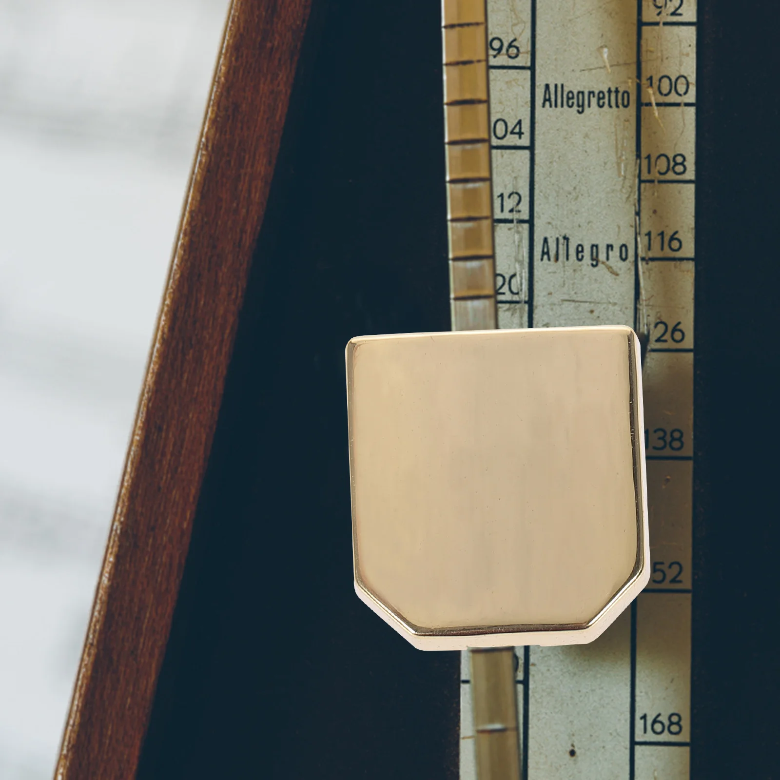 

Metronome Sliding Block Golden Metal Parts Accessories for Piano Durable Compact Lightweight Installation Guitar Components