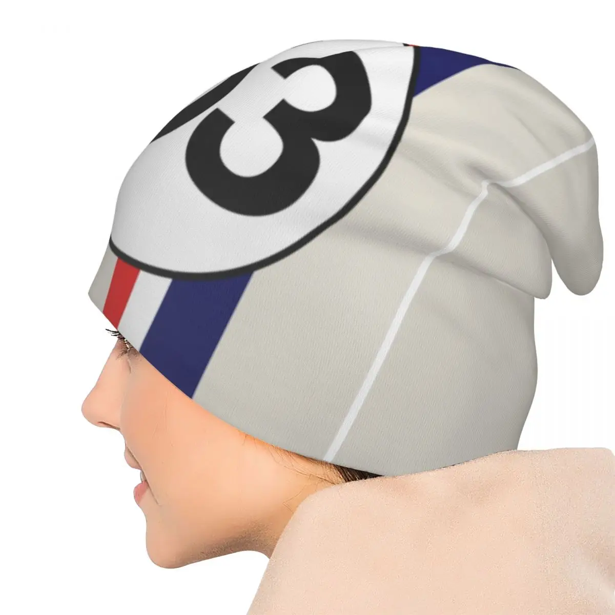 Herbie 53 Racing Car Beanie Hats Motor Racing Bonnet Hats Men Women Street Outdoor Knit Hat Autumn Winter Pattern Head Wrap Caps