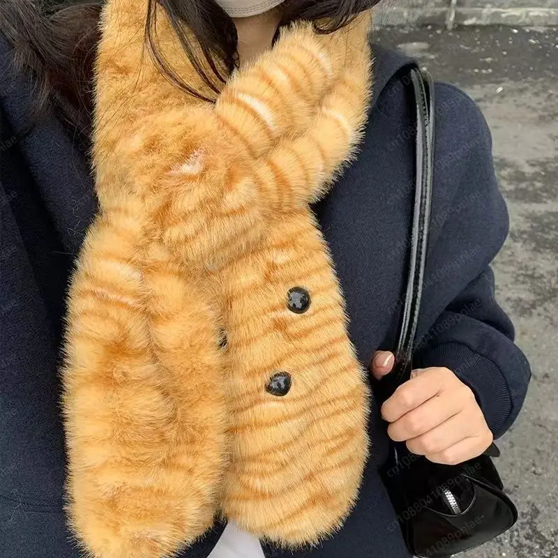 Cute Bear Ear Kids Hat Scarf Set, Leopard Print Plush Winter Cold Resistant Wear