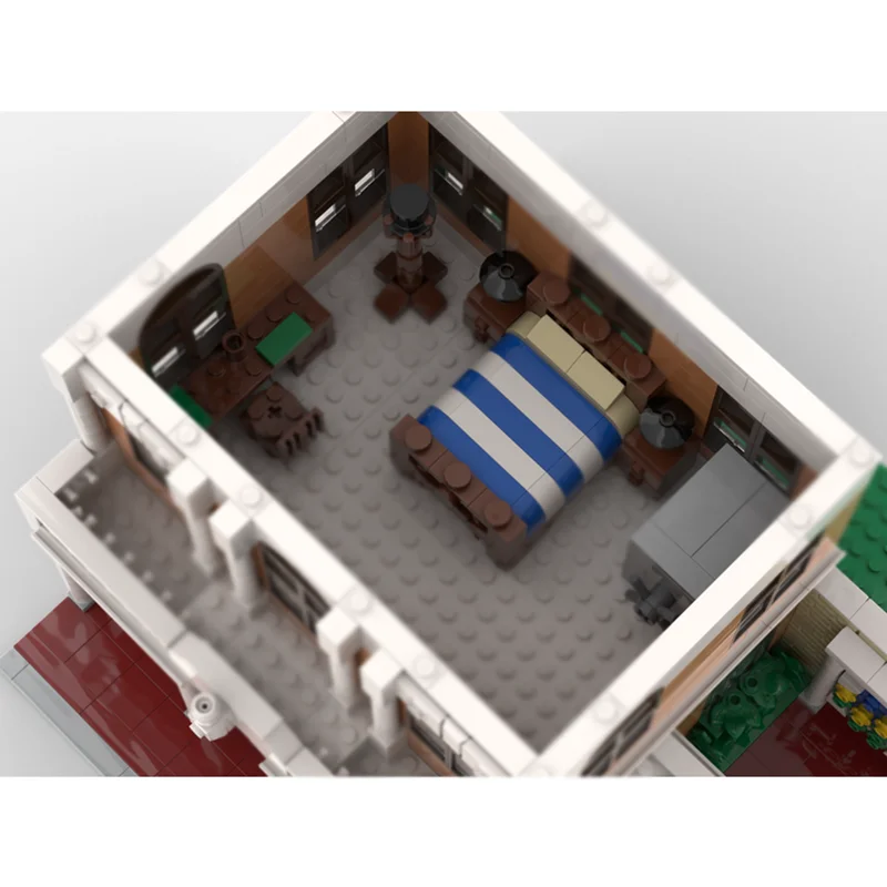 บล็อกตัวต่อ Moc ห้องส่งเสริมการค้าดีลักซ์เทคโนโลยีโมดูลาร์อิฐของขวัญคริสต์มาสของเล่น DIY ชุดประกอบ