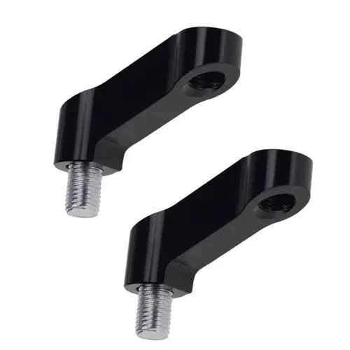 Motorcycle Rearview Mirrors Extension Riser Extend Adapter Mirror Extender Adapters Riser Supplies Rear View Base Mirrors Black - Image 3