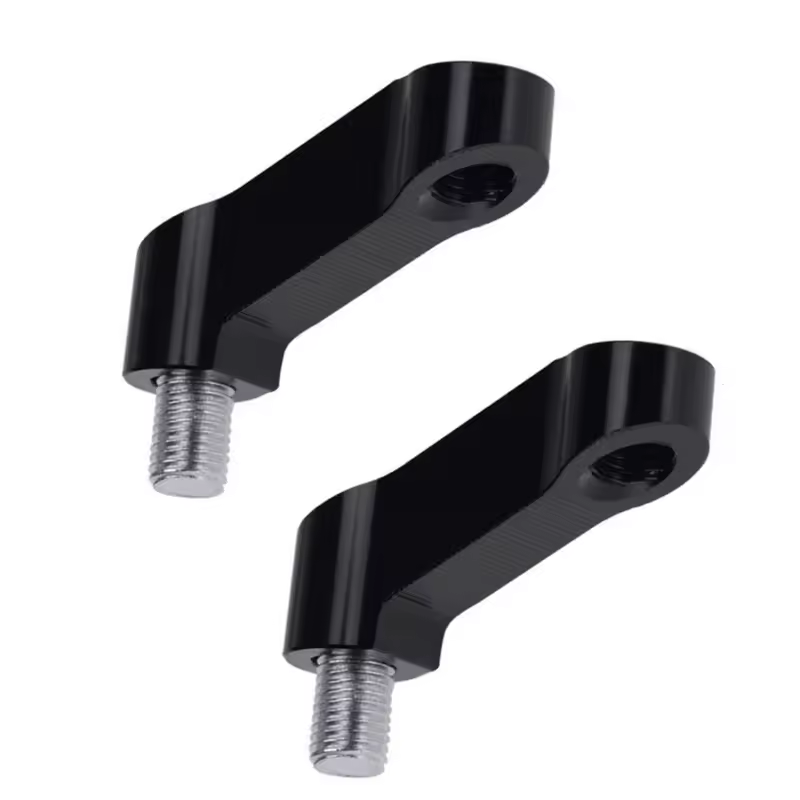 Motorcycle Rearview Mirrors Extension Riser Extend Adapter Mirror Extender Adapters Riser Supplies Rear View Base Mirrors Black - Image 3