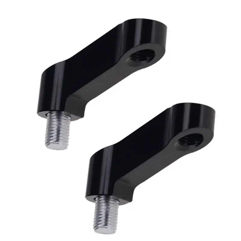 Motorcycle Rearview Mirrors Extension Riser Extend Adapter Mirror Extender Adapters Riser Supplies Rear View Base Mirrors Black - Image 3