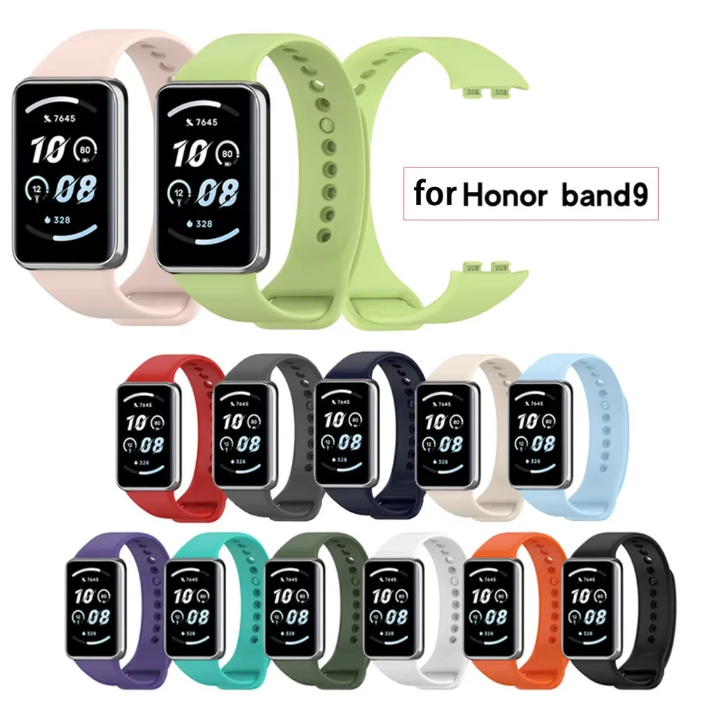 

Silicone Strap for Honor band 9 Bracelet Replacement Belt on miband 8pro Soft TPU Wristband Straps