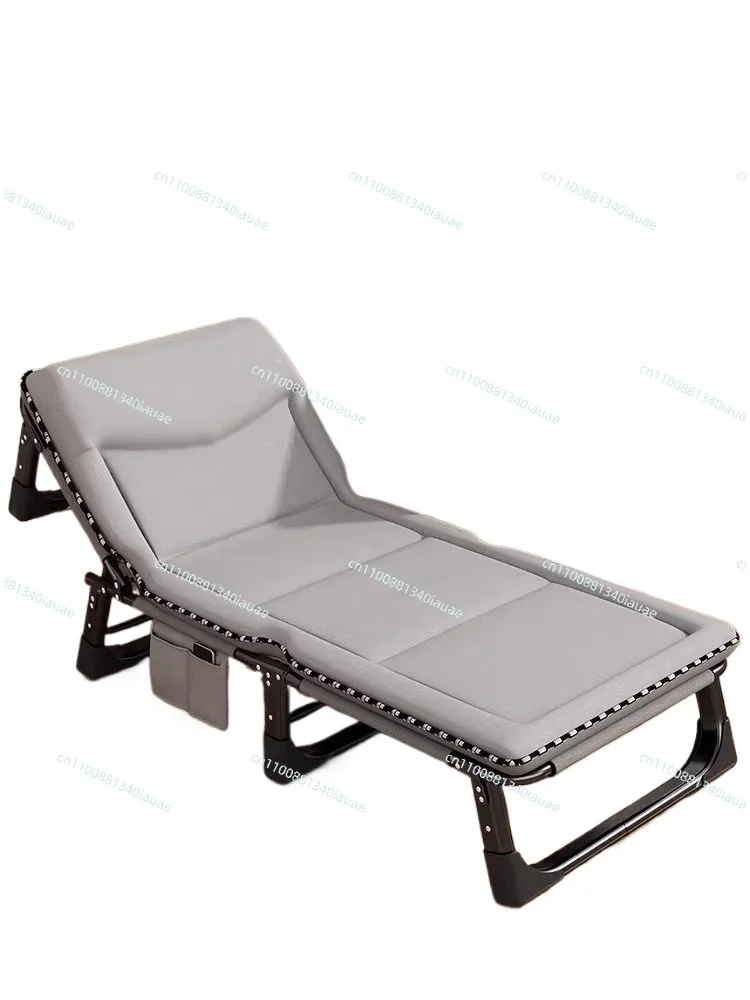 

Раскладная кровать-шезлонг для офиса и дома, многофункциональная портативная раскладушка для дневного сна, идеальна для кемпинга и отдыха.